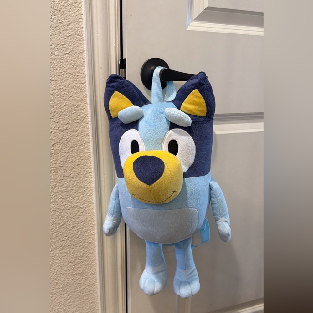 Bluey Plush Backpack - Blue and Yellow